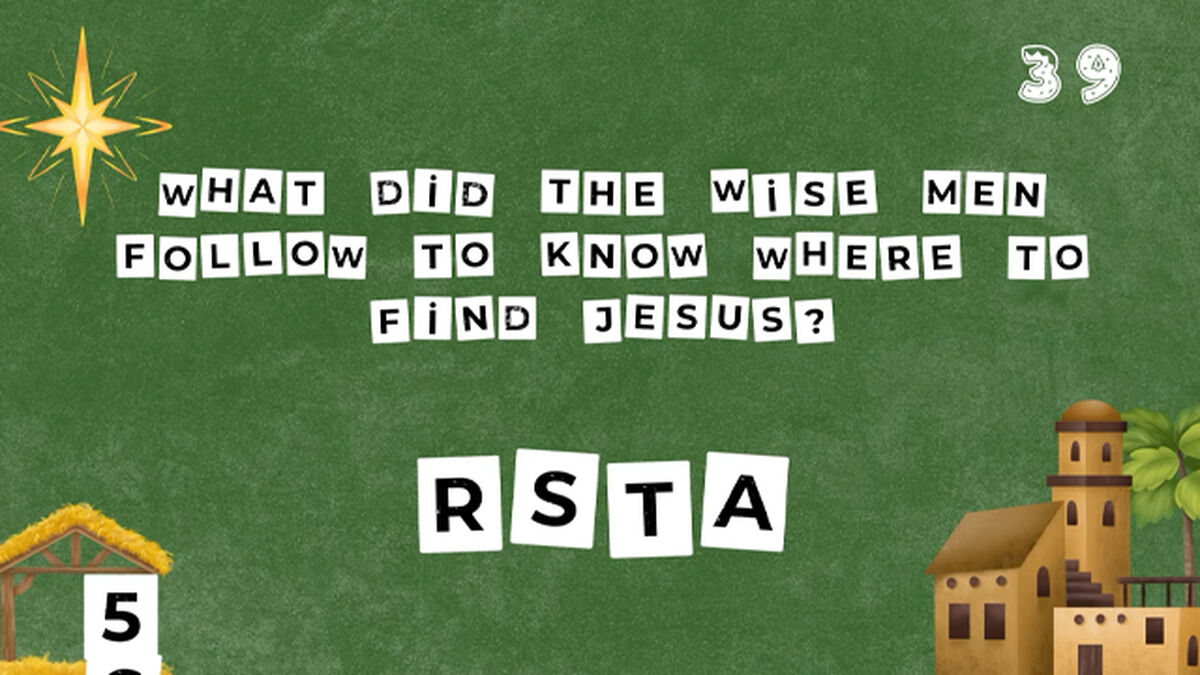 Unscramble Bible Christmas Trivia Countdown image number 3